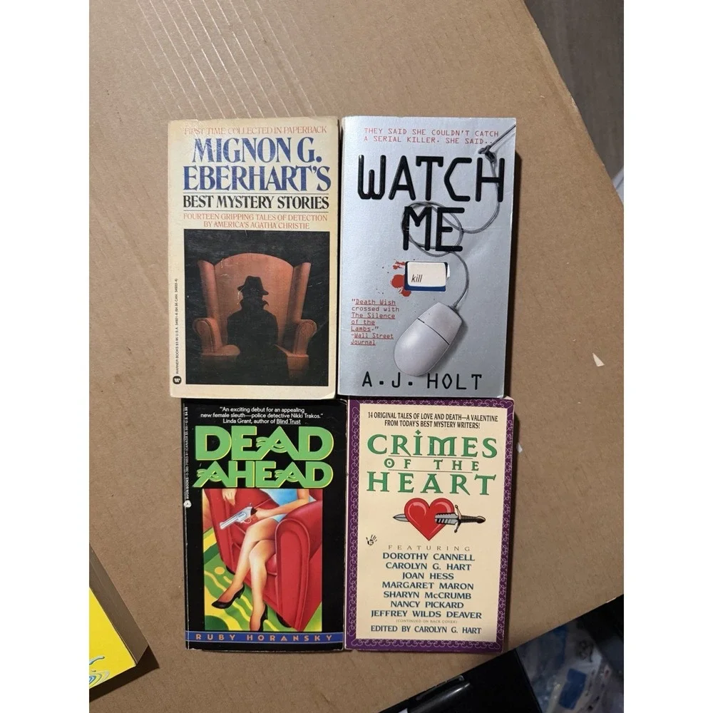 Lot of 10 random murder mystery‎ novel paperback books, various authors B46